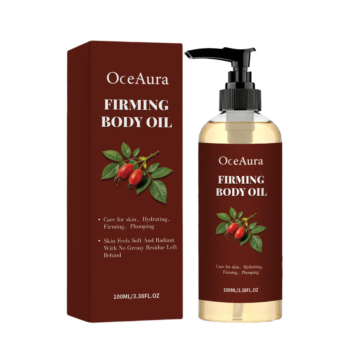 Hydrating Firming Body Oil for Skin Tightening and Elasticity