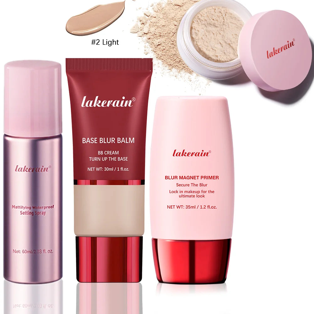 4-Piece Long-Lasting Matte Face Makeup Set - 36