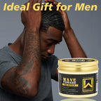 Shea Butter Hair Pomade with Wave Brush and Silk Rag Cap Set
