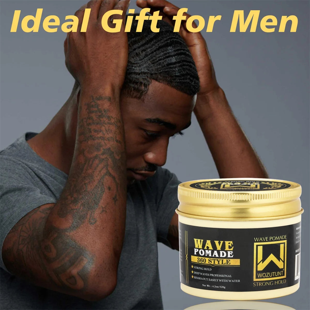 120g Strong Hold Hair Pomade for 360 Wave Styling