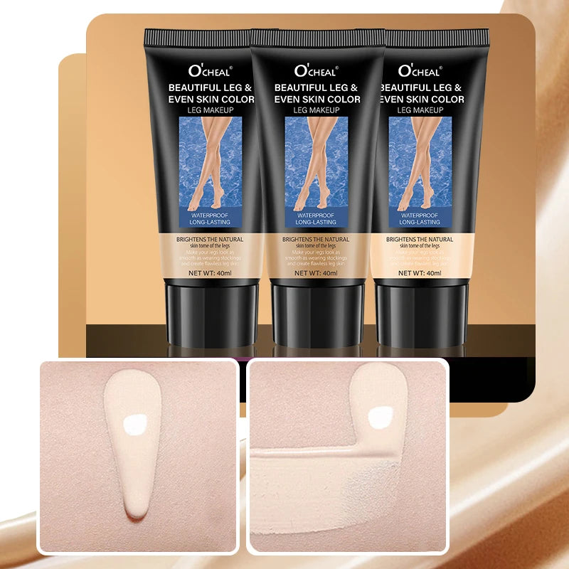 O'CHEAL Leg Makeup Concealer Waterproof Airbrush Finish Foundation - 2