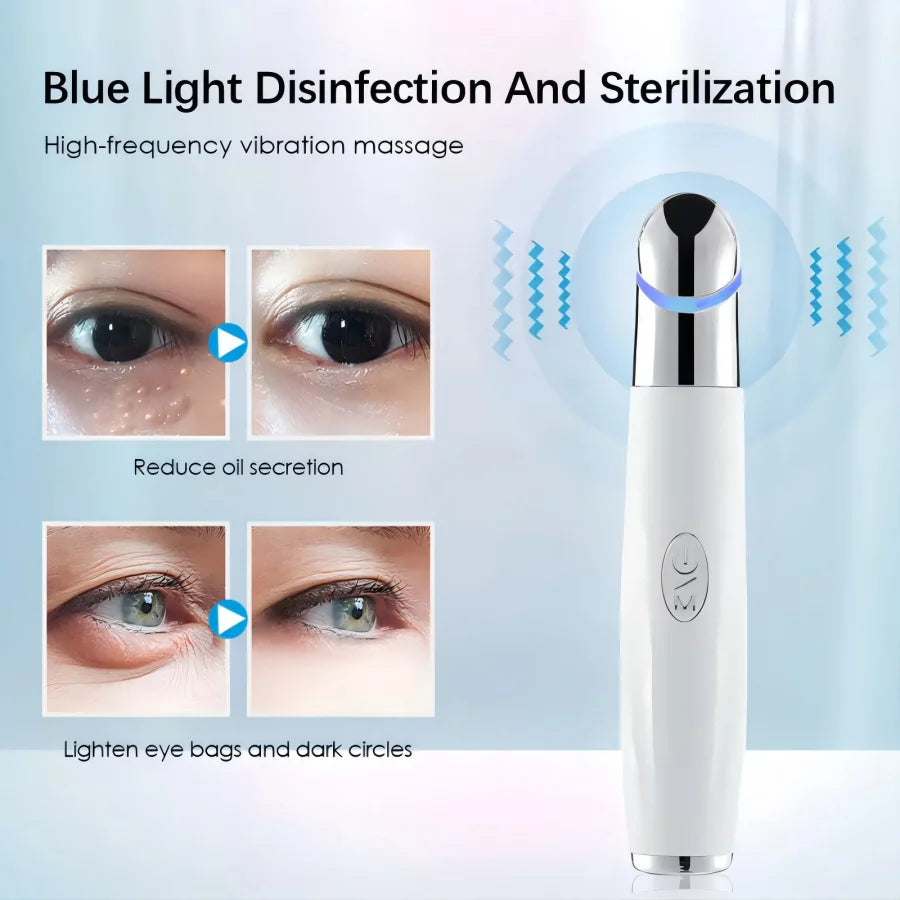 3-in-1 LED Photon Eye Massager for Dark Circles and Puffiness