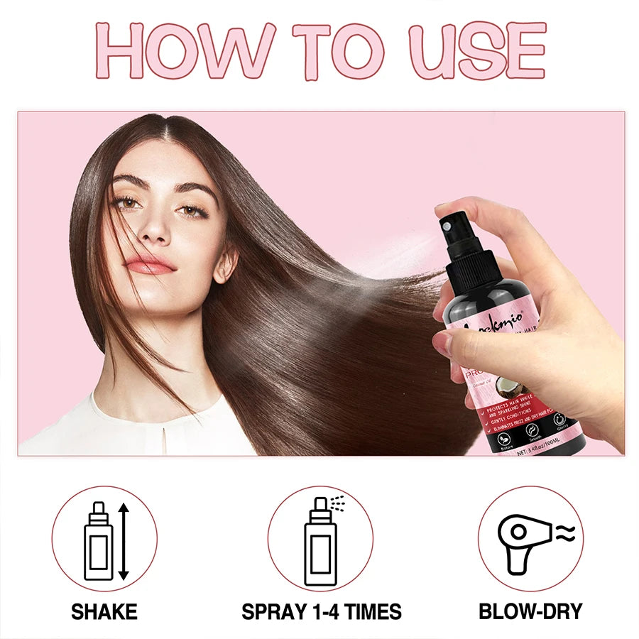 Lockmio Hair Care Set Thermal Spray Rosemary Oil Wax Stick Edge Control - 8