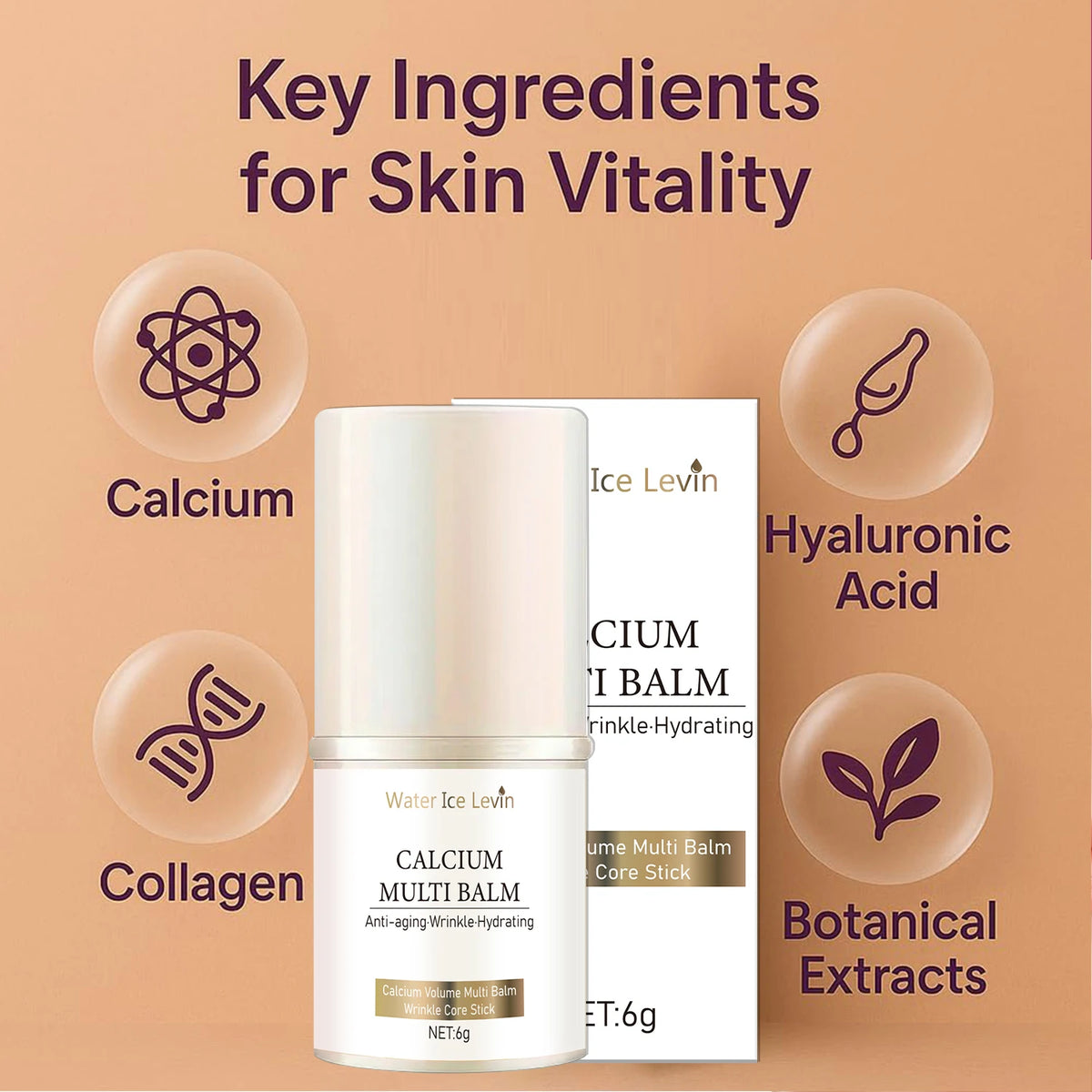 Calcium Hydration Multi Balm Stick Anti Aging Wrinkle Moisturizer