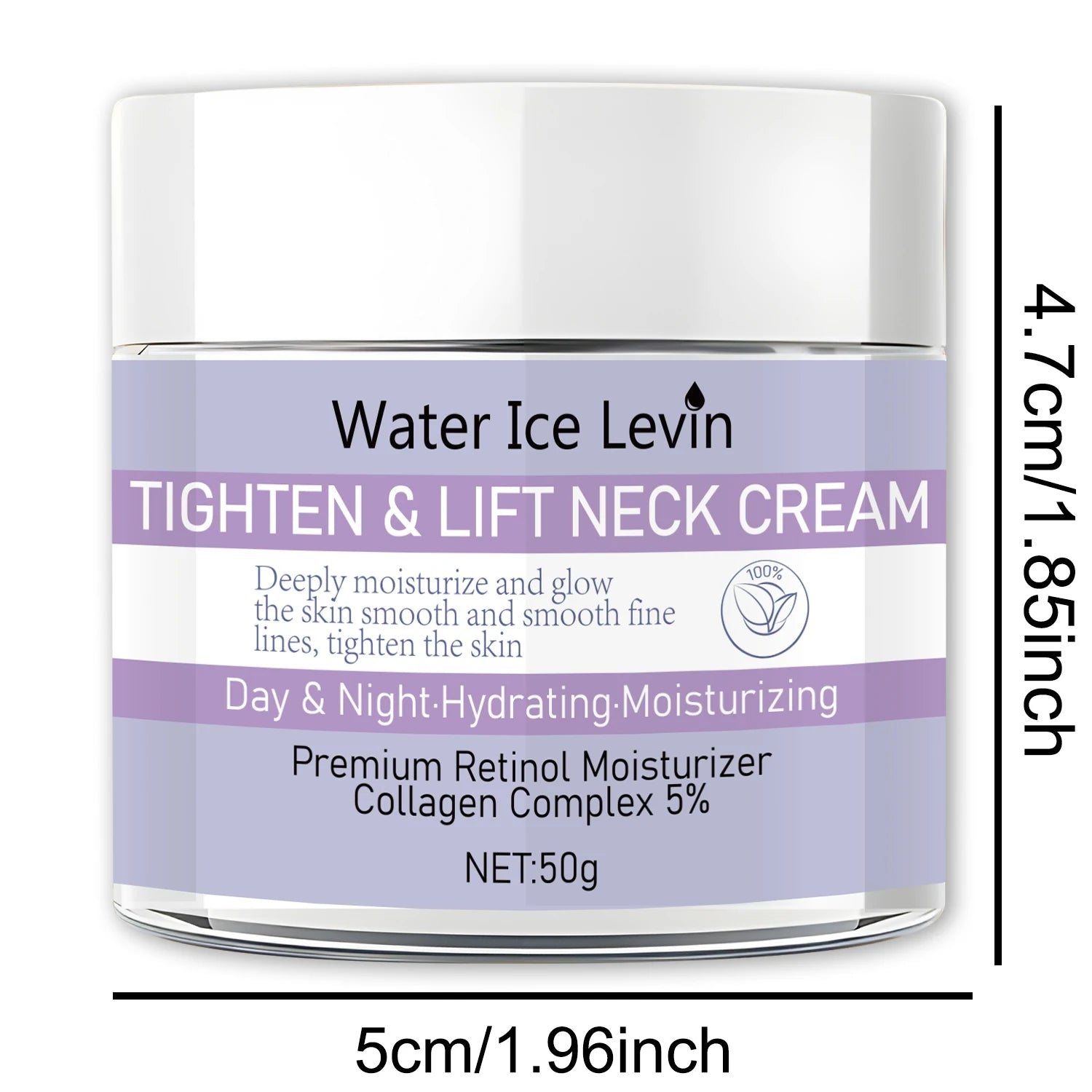 Water Ice Levin Retinol Neck Cream Firming and Lifting Collagen Lotion - 4