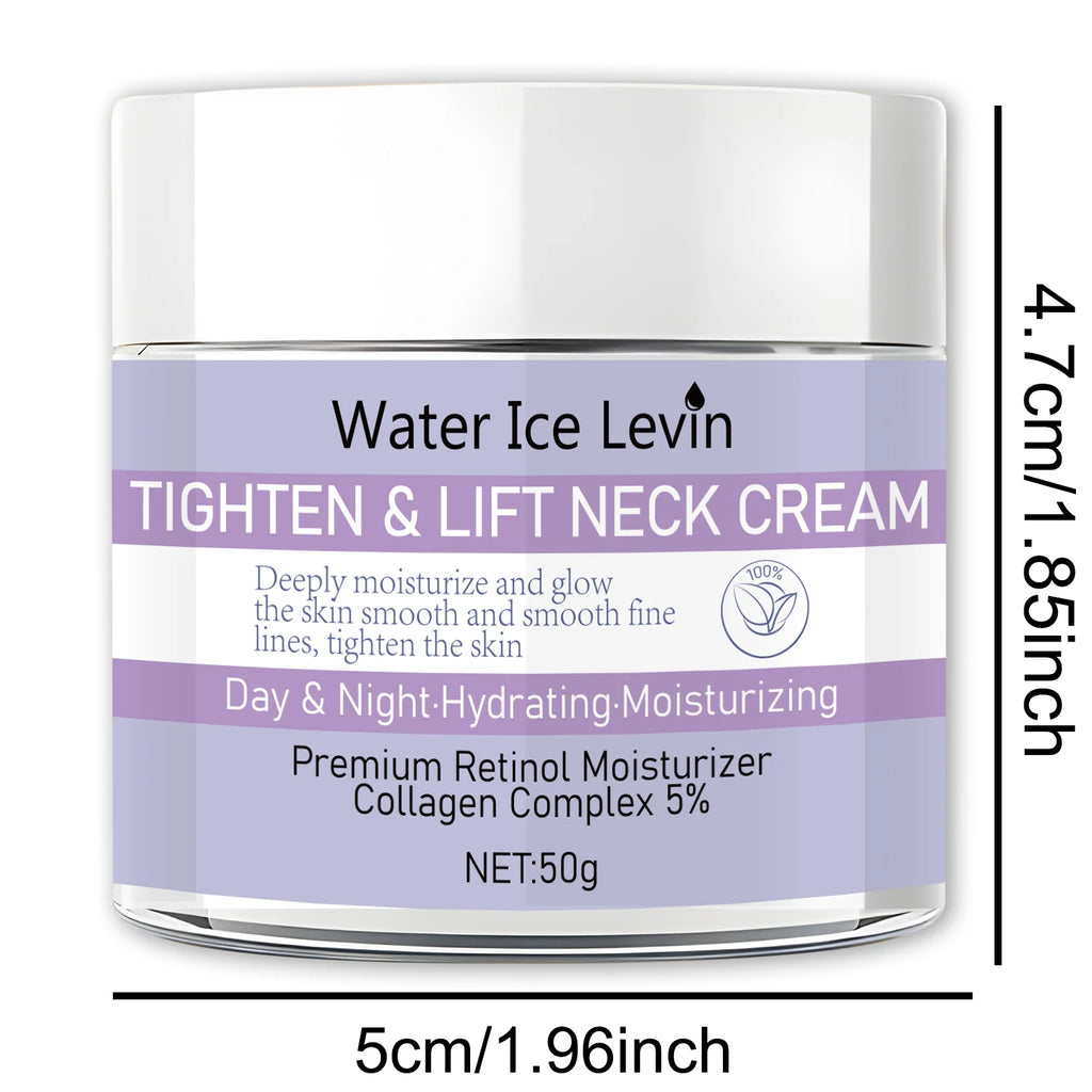 Water Ice Levin Retinol Neck Cream Firming and Lifting Collagen Lotion