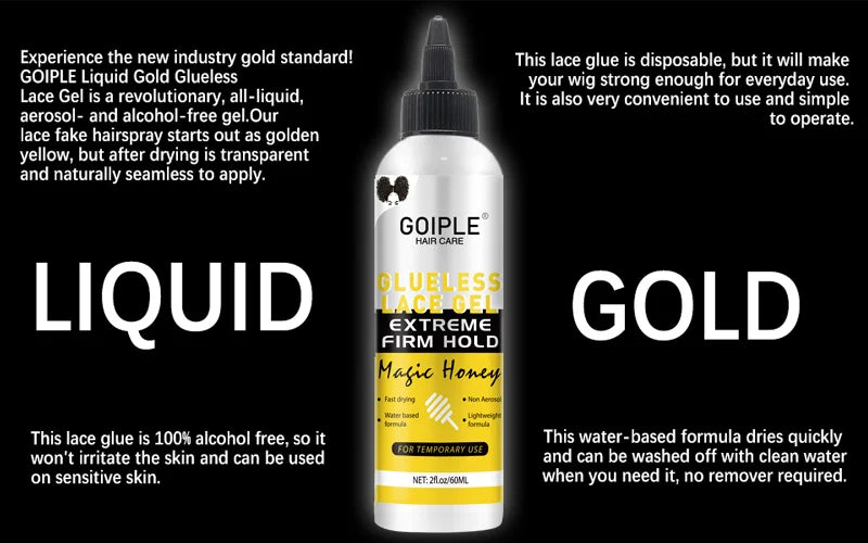 2oz Washable Glueless Lace Gel Extreme Hold Water Based Adhesive - 9