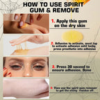 Spirit Gum Adhesive Remover and Lace Wig Glue Set for SFX and Cosplay