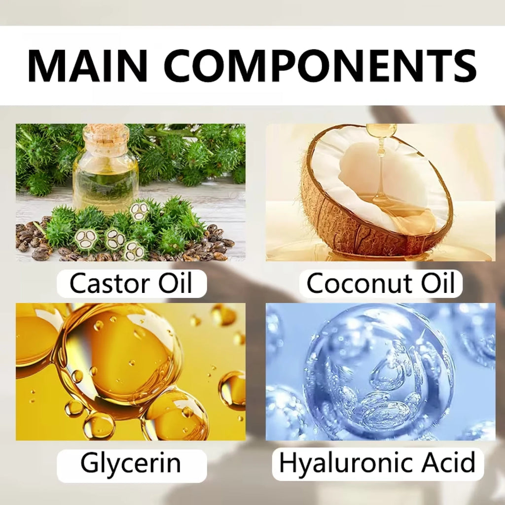 Water Ice Levin Collagen Castor Oil Magnesium Body Massage Oil