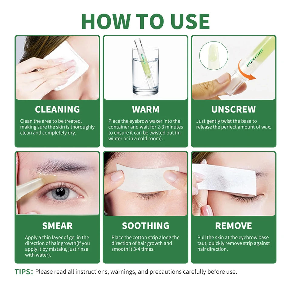 Precision Eyebrow Waxing Wand for Home Use - 15