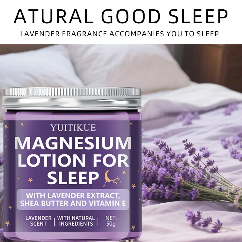 YUITIKUE Magnesium Sleep Lotion Lavender Body Cream for Natural Rest - 5