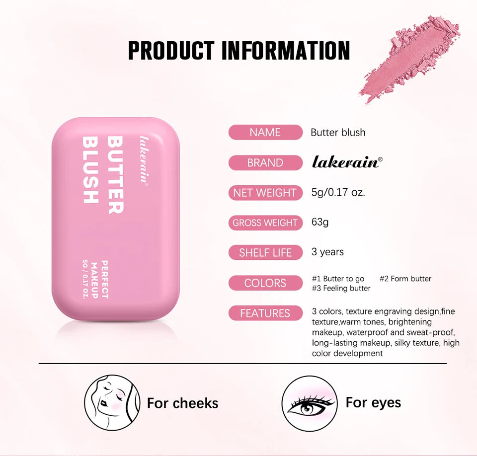 Soft Matte Butter Bronzer Powder for Face Contouring