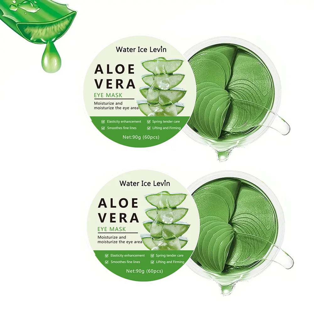Aloe Vera Collagen Eye Masks Anti Aging Dark Circle Treatment 60 Pack - 9