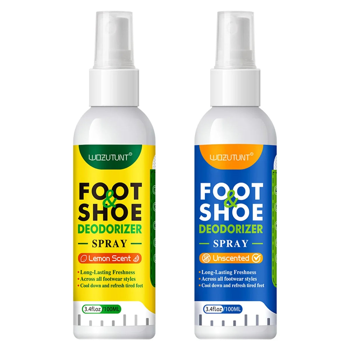Foot and Shoe Deodorizer Spray 100ml Lemon Scent Odor Remover - 14