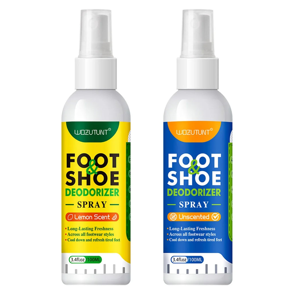 Foot and Shoe Deodorizer Spray 100ml Lemon Scent Odor Remover