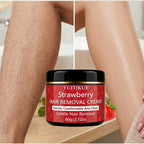 YUITIKUE Strawberry Depilatory Cream Gentle Body Hair Remover 60g
