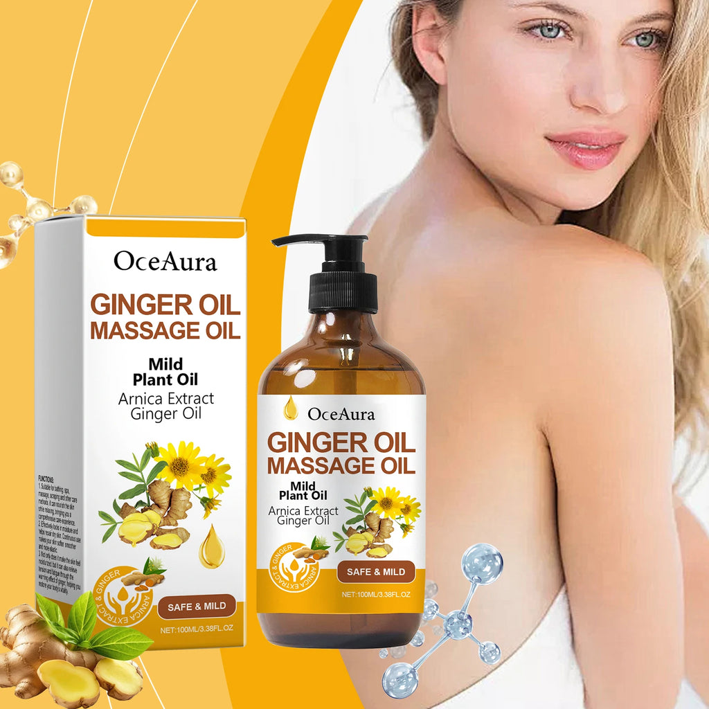 Ginger Massage Oil for Muscle Relief and Skin Nourishment
