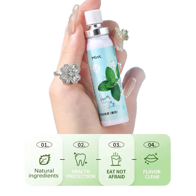 Fruit Flavor Oral Breath Spray Portable Mouth Freshener