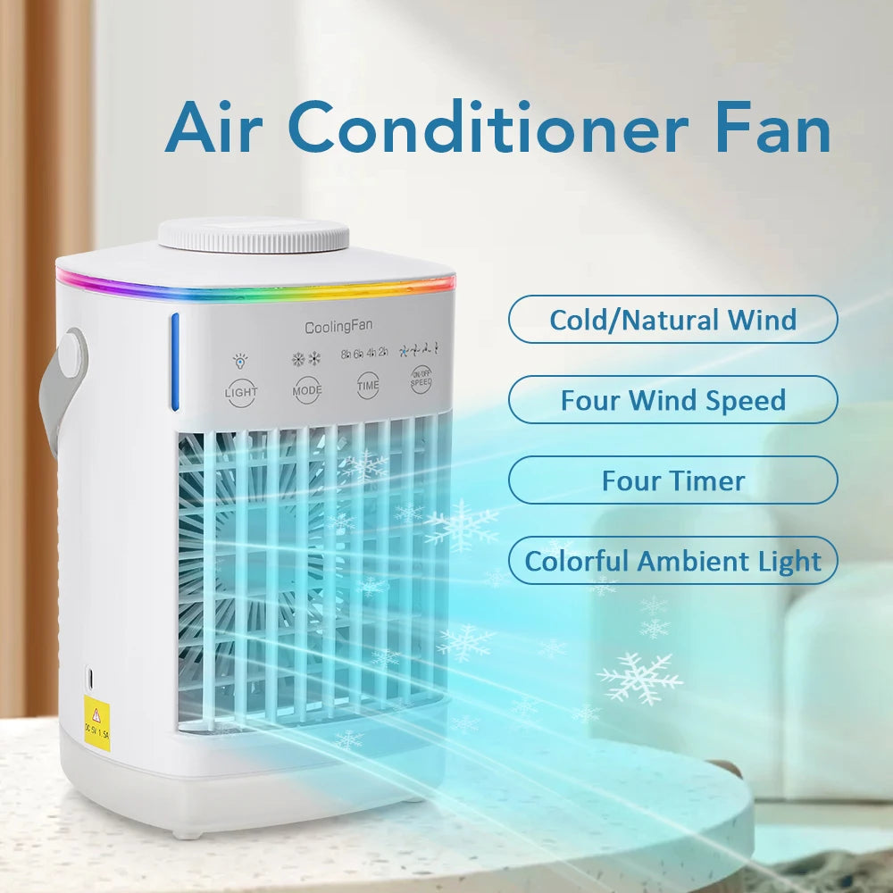 Portable USB Desktop Air Cooler and Humidifier
