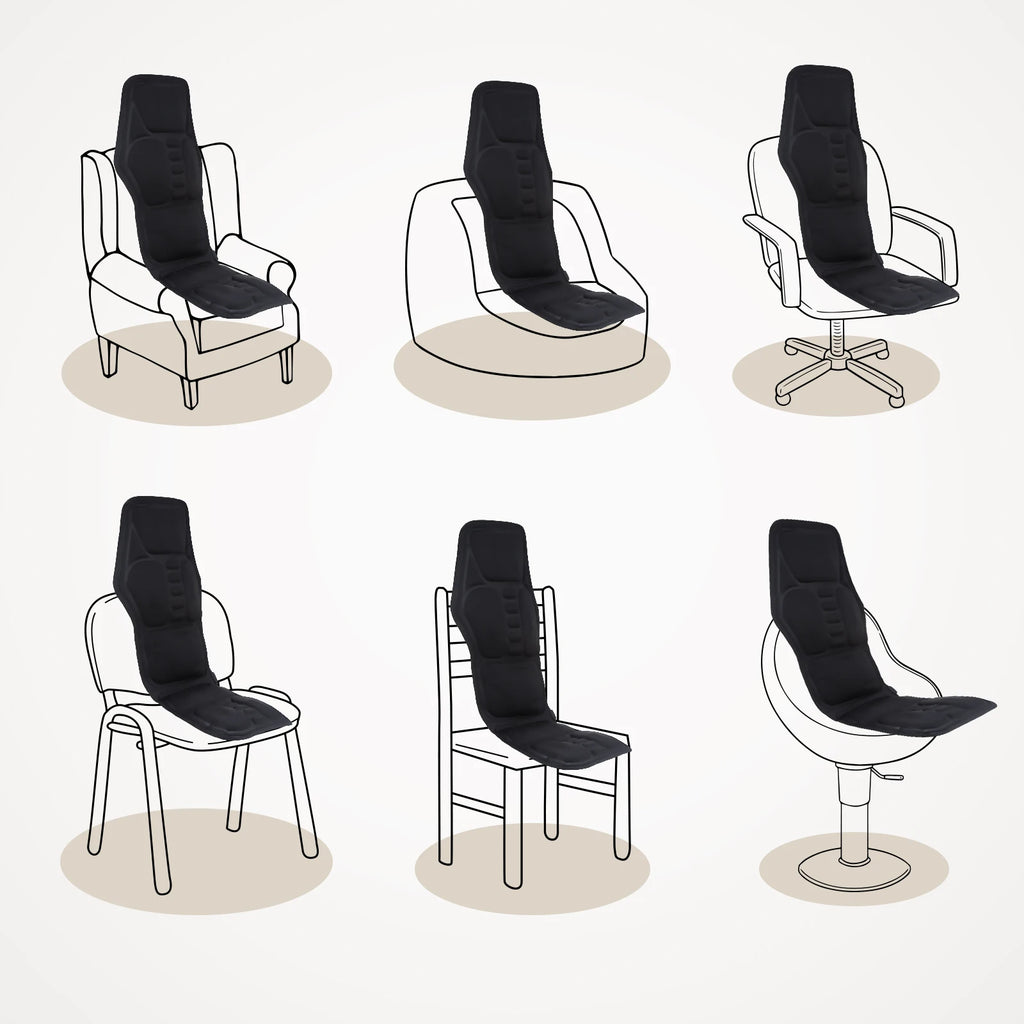Full Body Vibrating Massage Chair Cushion with Heat