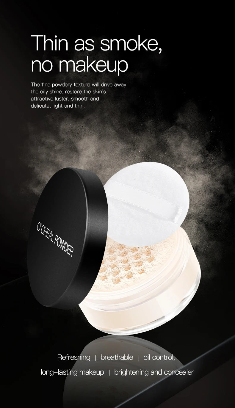 OCHEAL Lightweight Loose Setting Powder Waterproof Long Lasting Makeup