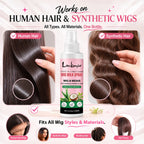 Lockmio Wig Milk Spray Leave-in Conditioner for Synthetic and Human Hair