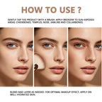 Matte Pressed Powder Bronzer for Face Contouring