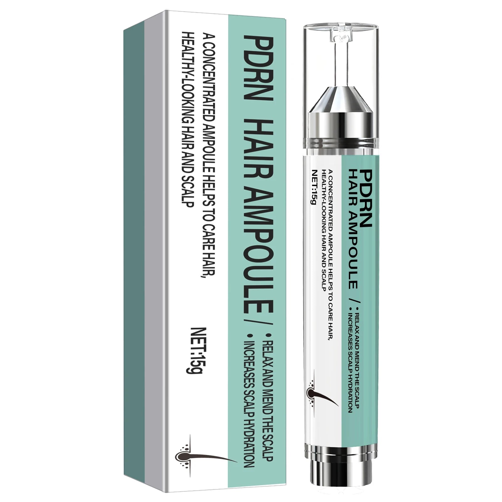 PDRN Hair Ampoule 15g Scalp Hydration and Repair Treatment - 8