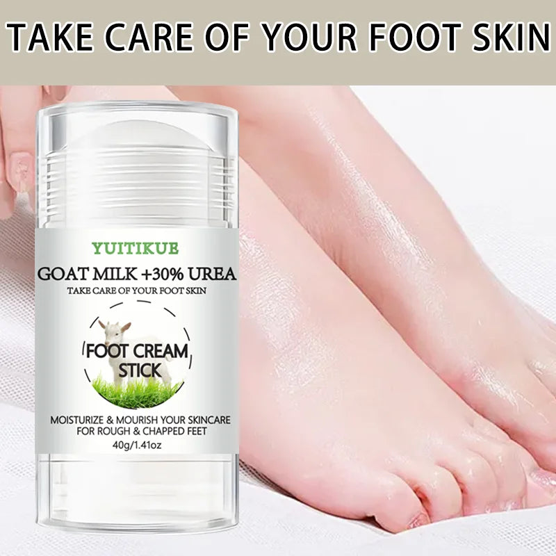 YUITIKUE 30% Urea Goat Milk Foot Cream Stick for Dry Cracked Heels 40g - 4