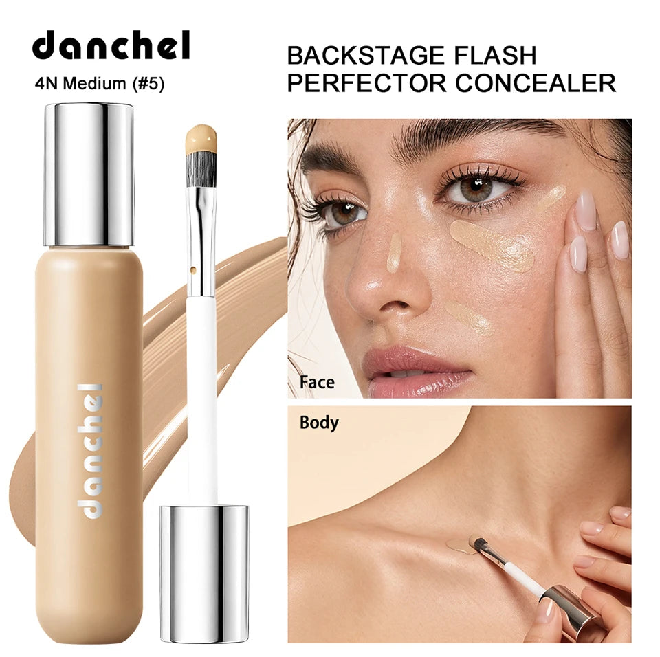 Full Coverage Waterproof Liquid Concealer for Dark Circles and Blemishes