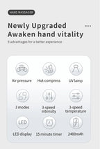 Electric Hand Massager with Heat and Compression