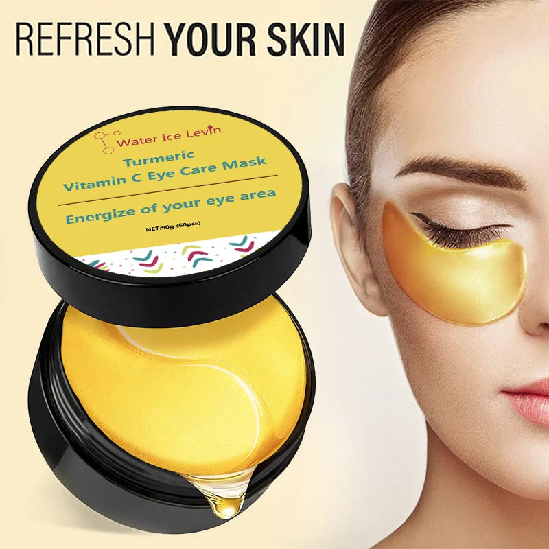 Turmeric Vitamin C Eye Mask Dark Circle Remover and Anti Wrinkle Patches - 6