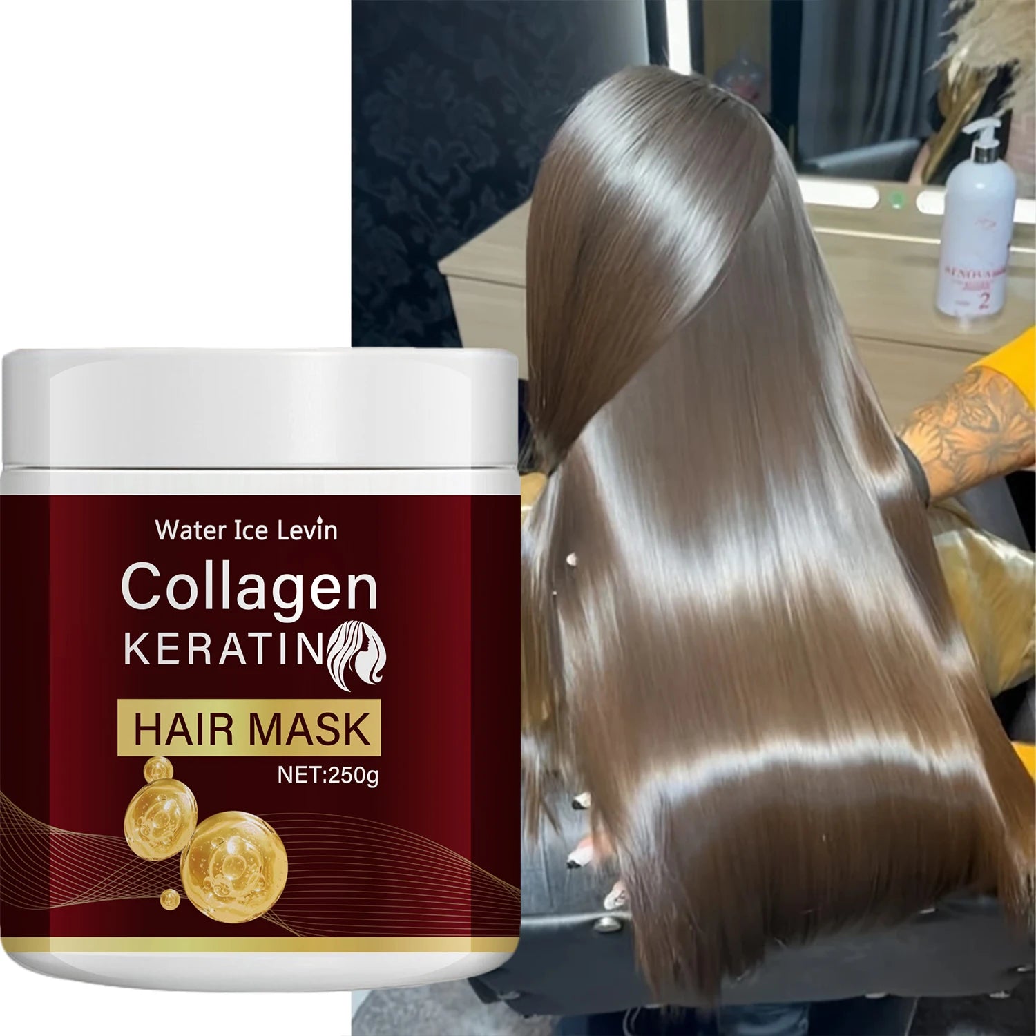 Collagen Keratin Hair Mask with Moroccan Argan Oil 250g - 2