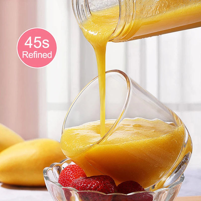 Portable USB Mini Juicer Blender 6 Blade Fruit Mixer Cup