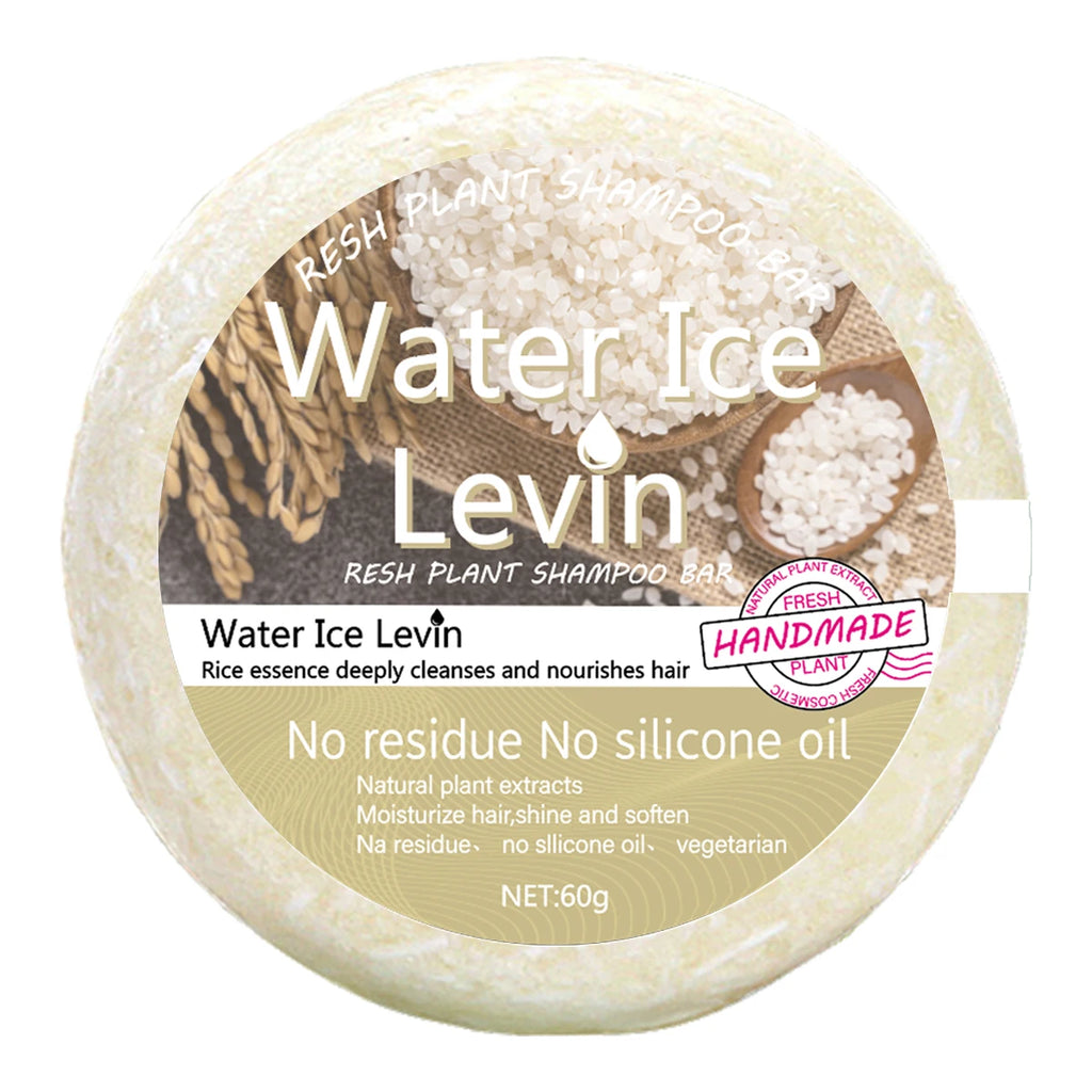 Rice Essence Shampoo Bar Natural Moisturizing Hair Cleansing Soap 60g