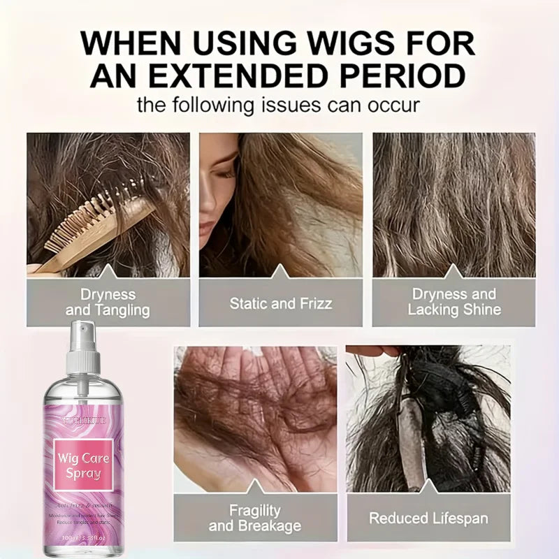 100ml Synthetic and Human Hair Wig Conditioning Detangling Spray - 12