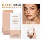 Matte Foundation Stick with Built-in Brush for Flawless Coverage