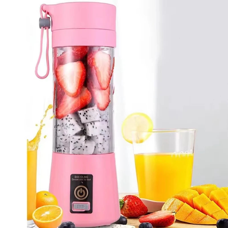 Portable USB Mini Juicer Blender 6 Blade Fruit Mixer Cup