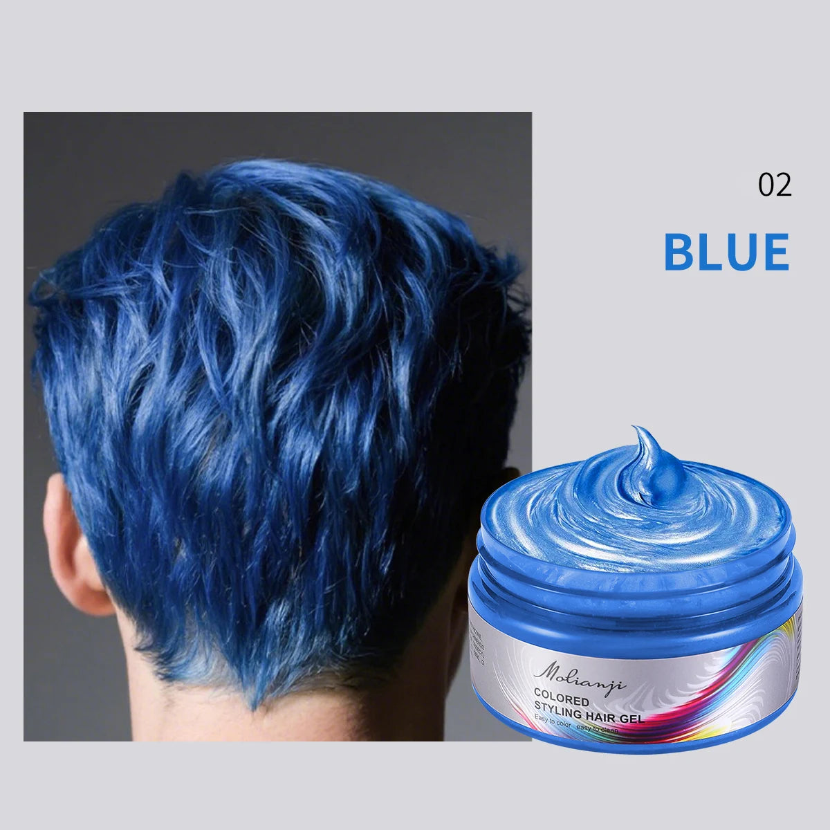 Molianji Disposable Instant Color Hair Styling Gel 100ml