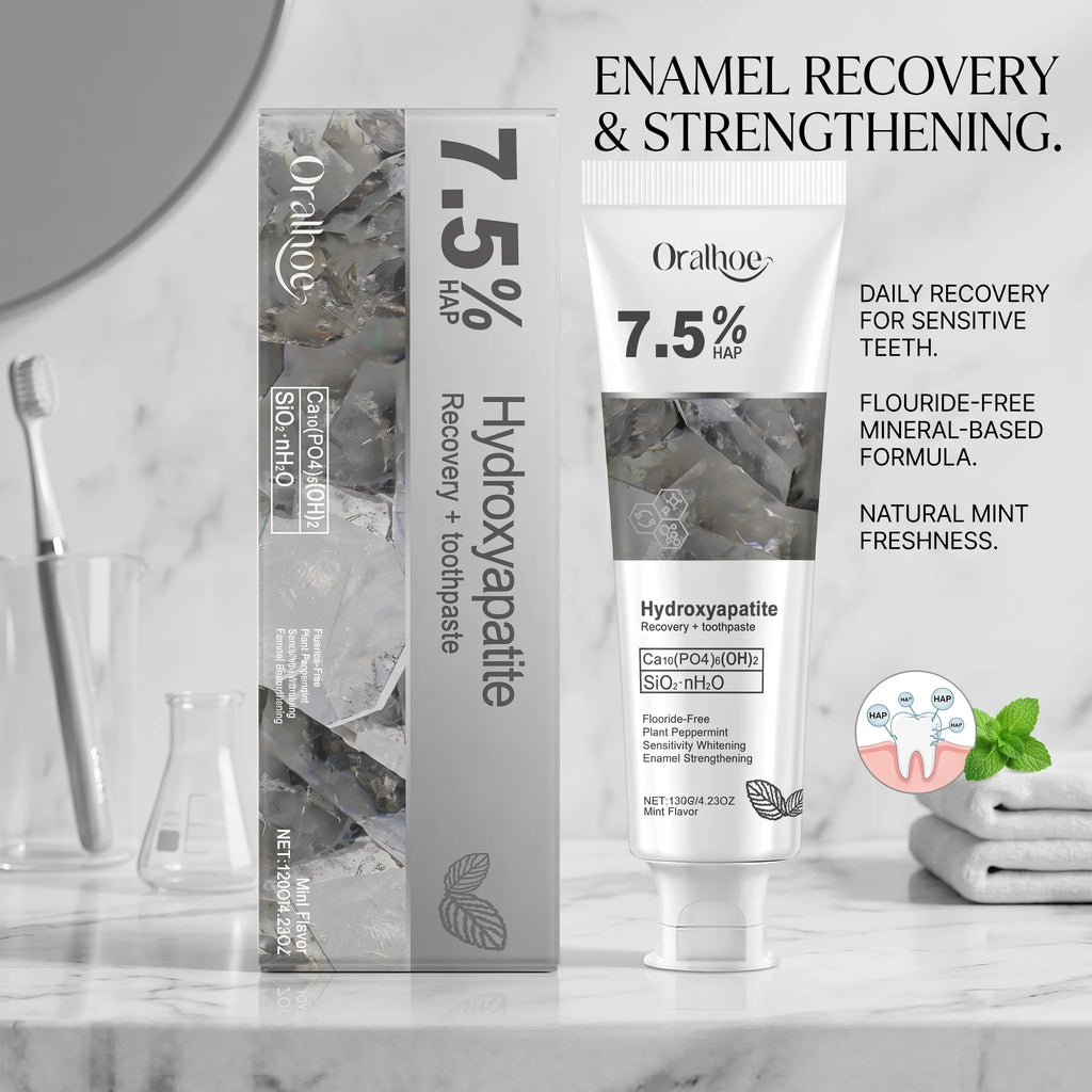Hydroxyapatite Enamel Repair and Whitening Toothpaste