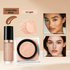 Face Concealer and Matte Setting Powder Makeup Set