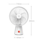 Mijia Portable Desk Fan Rechargeable USB Handheld Cooling Mini Fan