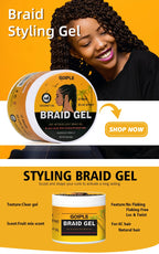 100g Pineapple Scented Braid Gel Smoothing Hairstyle Fixative Cream