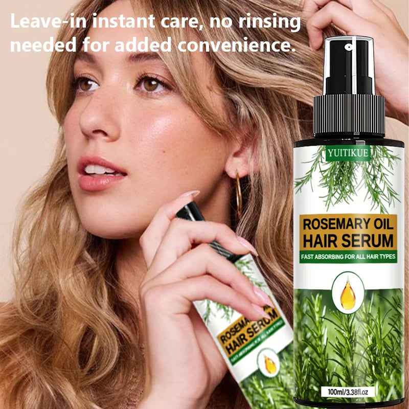 Rosemary Oil Hair Serum Fast Absorbing Scalp Treatment 100ml