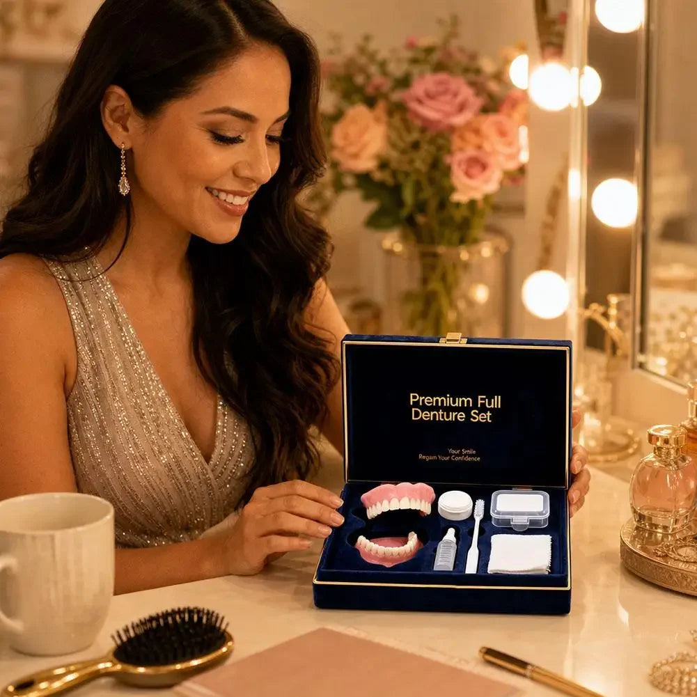 Temporary Full Denture Set for Instant Smile Correction