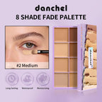 8-Shade Cream Concealer Palette for Face Contouring and Highlighting