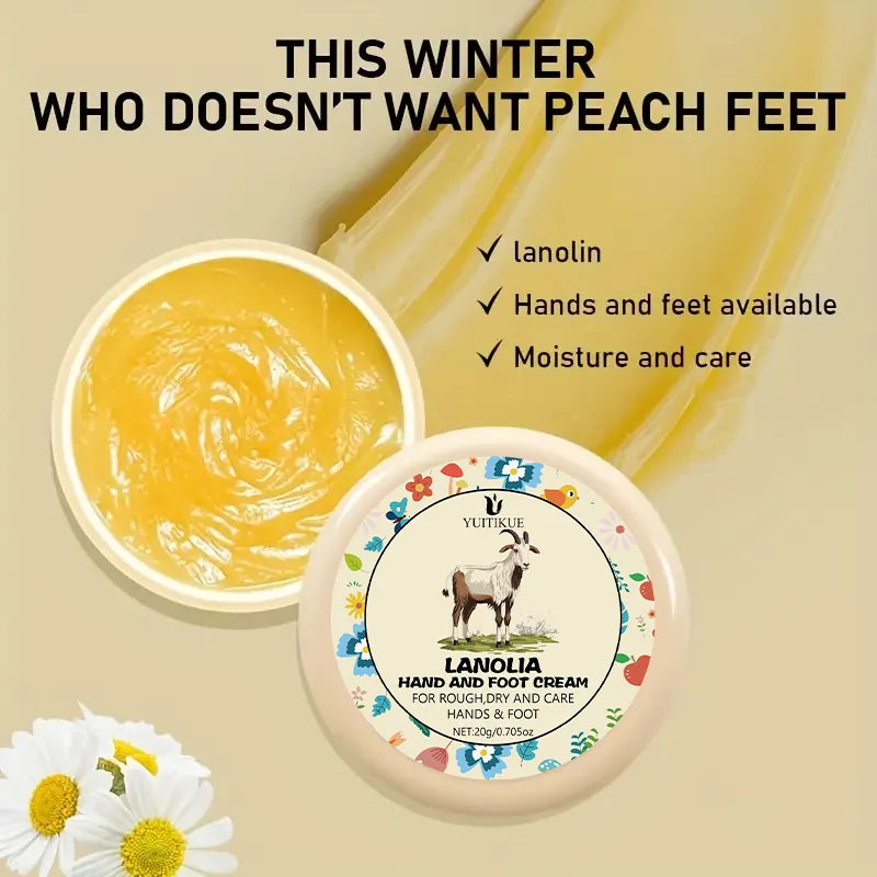 YUITIKUE Lanolin Hand and Foot Cream Repairing Moisturizer 20g