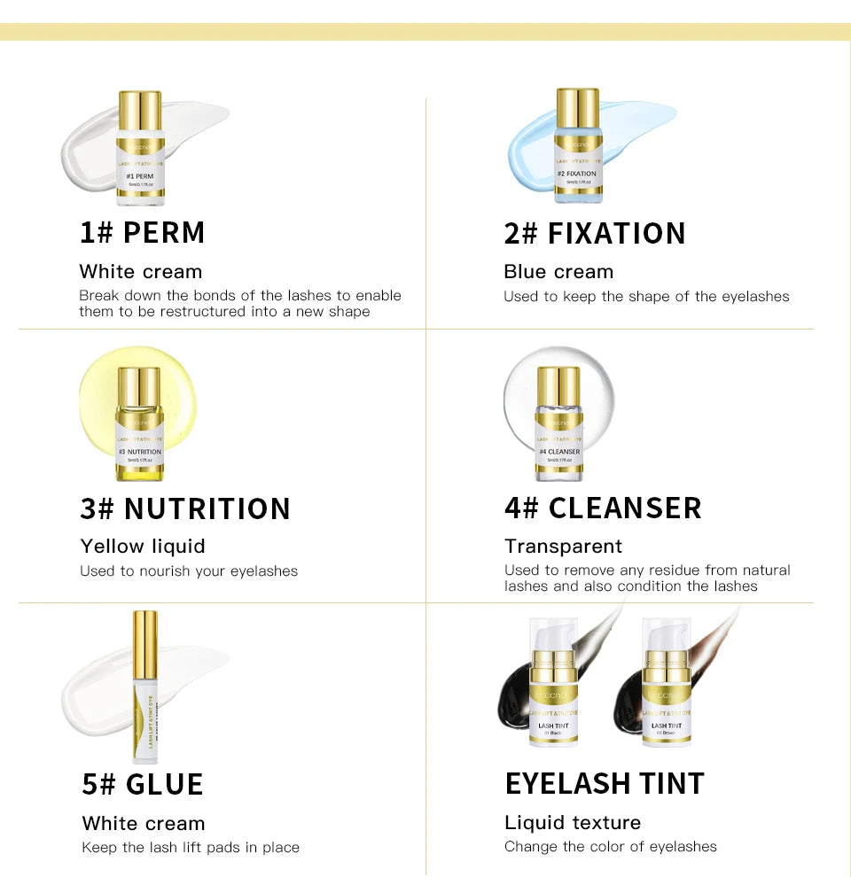 Professional Eyebrow Lamination and Tinting Kit