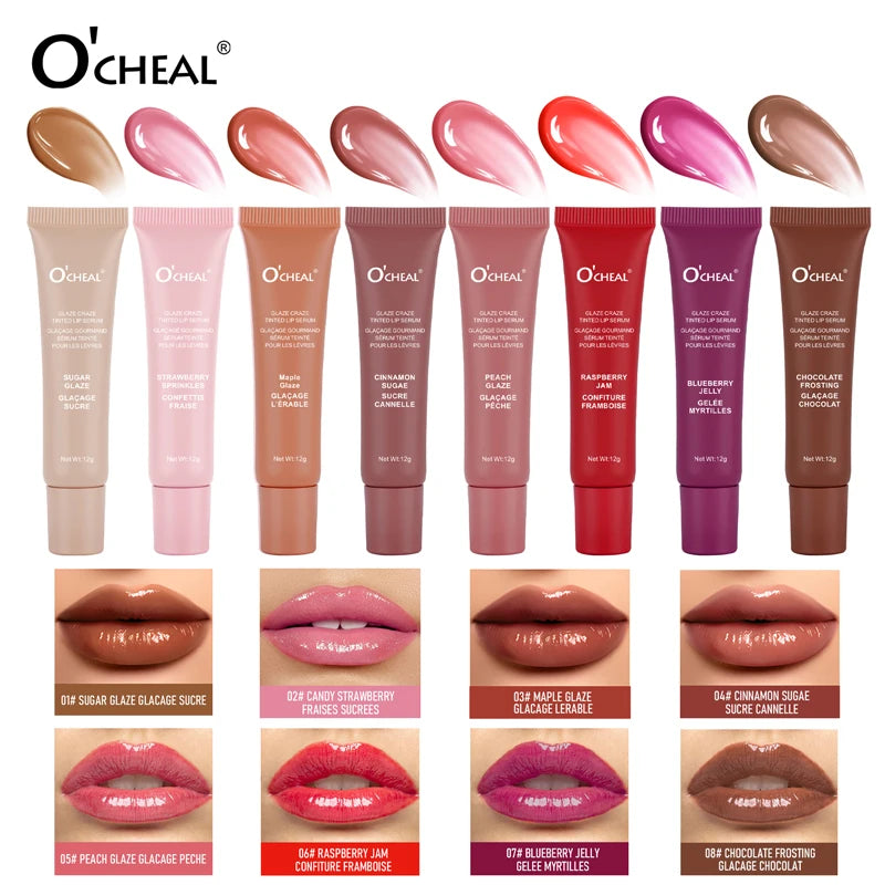 O'Cheal Glaze Tinted Lip Serum Moisturizing Gloss - 1