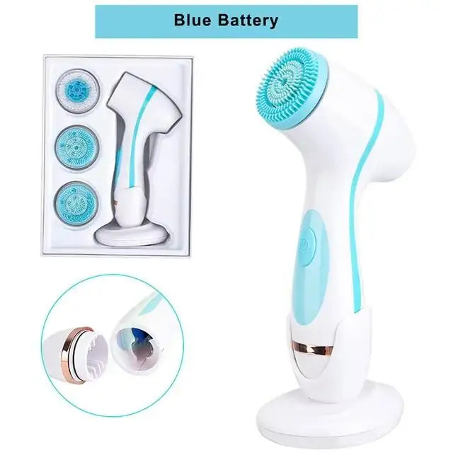 3-in-1 Electric Facial Cleansing and Exfoliating Brush - 14